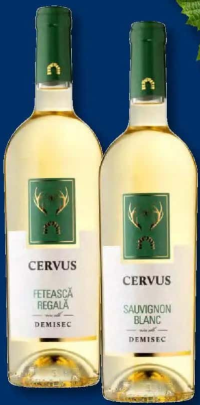 Cervus Sauvignon Blanc / Fetească Regală Vin alb demisec 0,75 L