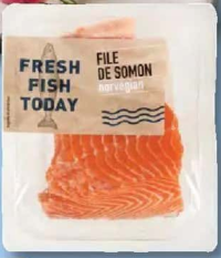 Fresh Fish Today File de somon norvegian per 100 g