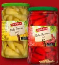 Freshona Ardei iuți galbeni / roșii în saramură 190 g