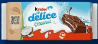 KINDER DELICE Prăjitură cu cocos 10 x 37 g