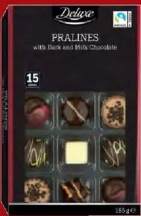 DELUXE Praline de ciocolată 185 g