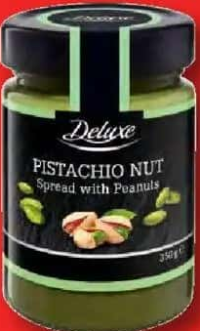 DELUXE Cremă de fistic cu arahide 350 g