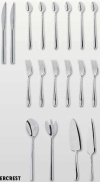 SILVERCREST Tacâmuri din inox 1 set