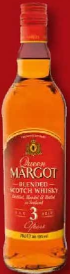 QUEEN MARGOT Blended Scotch Whisky învechit 3 ani 0,7 L