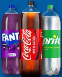 Coca-Cola Zero / Fanta Madness / Sprite Băutură răcoritoare carbogazoasă 2,5 L