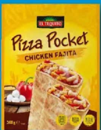 EL TEQUITO Pizza pocket salam și jalapeño / chili con carne 360 g