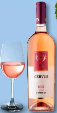 Cervus Vin rose demisec 0,75 L
