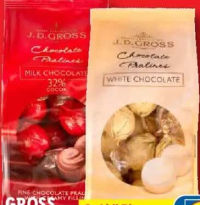 J.D. GROSS Praline cu ciocolată și umplutură 140 g