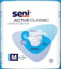 SENI ACTIVE CLASSIC Scutece absorbante pentru adulți Medium 30 buc.