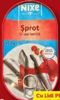 NIXE Șprot în sos tomat 170 g