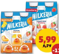 Milkeria Băutură iaurt diverse sortimente 4 x 100 g