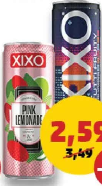Xixo Limonadă Pink / Xixo Tutti Fruity 250 ml