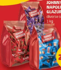 Johnny Krocker Napolitane glazurate diverse sortimente 1 kg