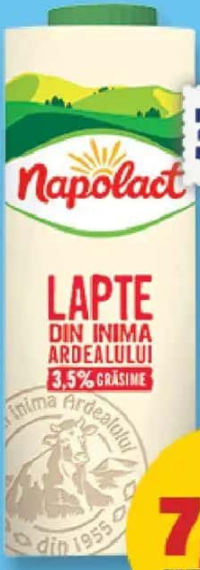 Napolact Lapte 3,5% grăsime 1 l