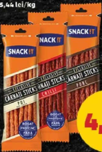 Snack It Cârnați Sticks diverse sortimente 90 g