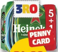 Heineken Bere Blondă 5% alcool 6 x 500 ml