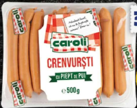 Caroli Crenvurști cu piept de pui 500 g