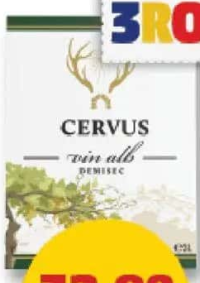 Cervus Vin Alb demisec 3 l