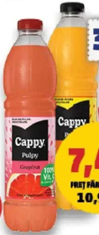 Cappy Pulpy portocale / grapefruit 1,5 L