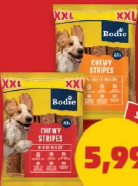 Bodie Fâșii cu Carne pasăre/vită 400 g