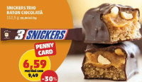 Snickers Trio baton ciocolată 112.5 g