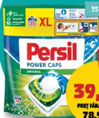 Persil Power Caps Detergent pentru rufe 35 buc., 490 g