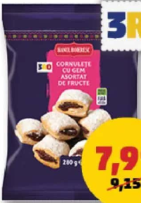Hanul Boieresc cornulețe cu gem 280 g