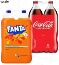 Băutură carbogazoasă COCA-COLA/ FANTA Portocale 2x2 L