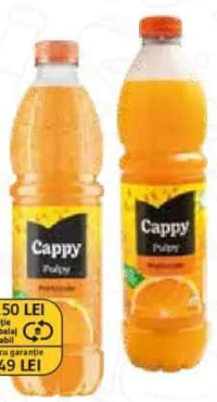 Băutură răcoritoare cu suc și pulpă de fructe CAPPY 1.5 L, portocale/ grapefruit