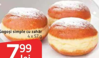 Gogoși simple cu zahăr 4 x 57 g