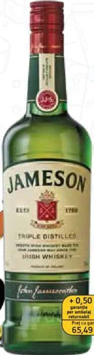 Whisky JAMESON 0.7 L, 40% alcool