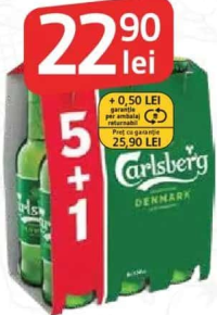 Carlsberg Bere blondă (5+1) x 0.33 L