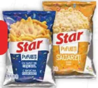 Pufuleți cu sare / aromă cașcaval Star Snack 80 g