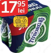 Tuborg Bere blondă (5+1) x 0.5 L