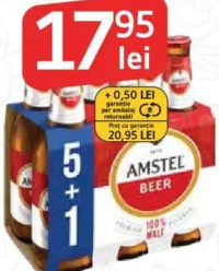 Amstel Bere blondă (5+1) x 0.33 L