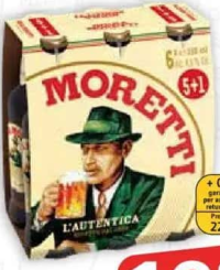 Birra Moretti Bere blondă (5+1) x 0.33 L