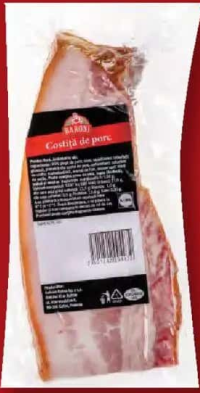 Baroni Costiță de porc, fiartă per 100 g