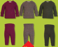 LUPILU Bluză și pantaloni din lână Merinos 1 set