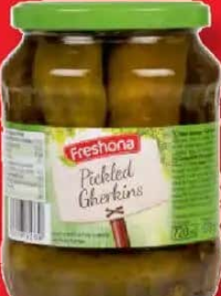 Freshona Cornișoni murați în oțet 720 ml