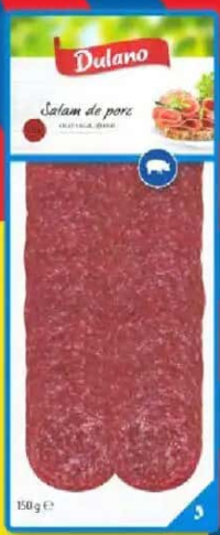 Dulano Salam din carne de porc, feliat 150 g