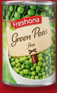 Freshona Mazăre verde fină în mediu lichid 280 g / 425 ml