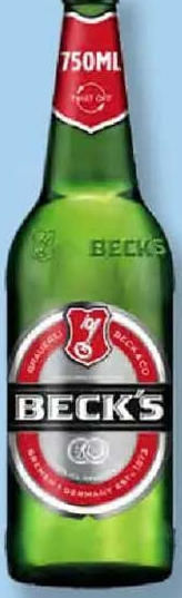 BECK'S Bere blondă 0,75 L