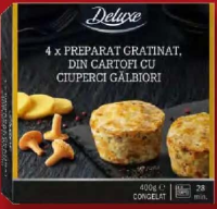 DELUXE Cartofi gratinați cu gălbiori 400 g