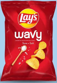 Lay's Wavy Chipsuri cu sare 115 g