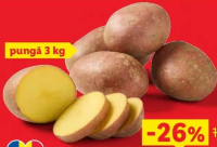 Cartofi roșii spălați 3 kg