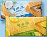 Roshen Napolitane cu lămâie / cu cremă de cocos și migdale 216g