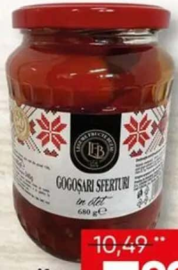 Legume Fructe Buzău Gogoșari în oțet sferturi 680g