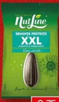 Semințe pestrițe de floarea soarelui Nutline ușor sărate 135g