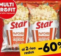 Popcorn Star cașcaval / sare 80g