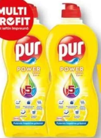 Pur Detergent de vase 3x action lemon / apple 450ml